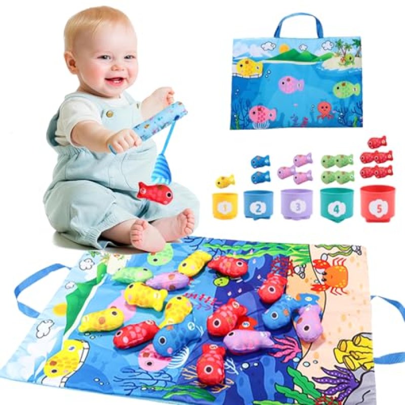 Felly Montessori Fabric Fishing Game