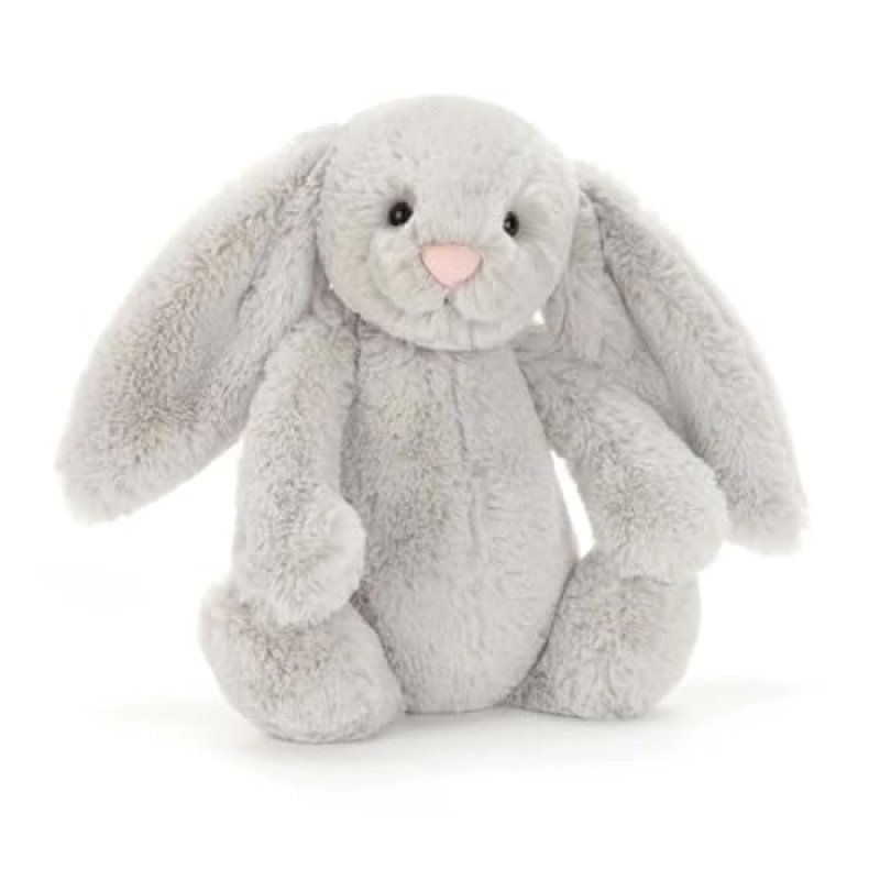 Jellycat Bashful Silver Bunny Medium - L: 9 cm x…