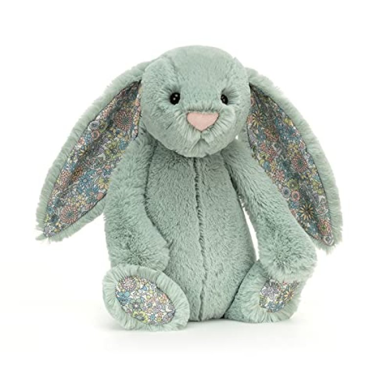 Jellycat Medium Bashful Blossom Sage Green Bunny…