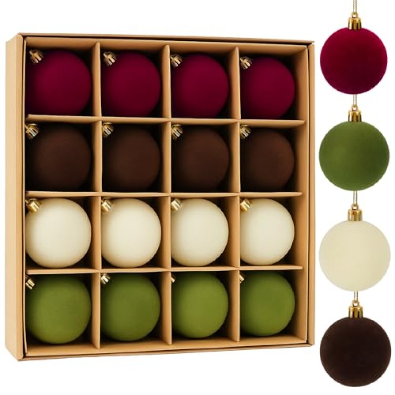 Velvet Christmas Baubles Set