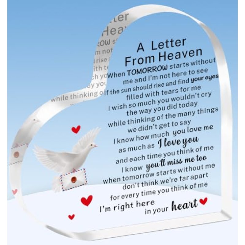 TTOVEN Memorial Heart Plaque