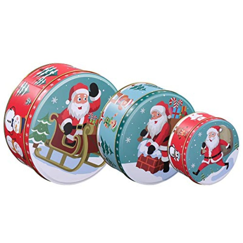Hemoton Christmas Tins