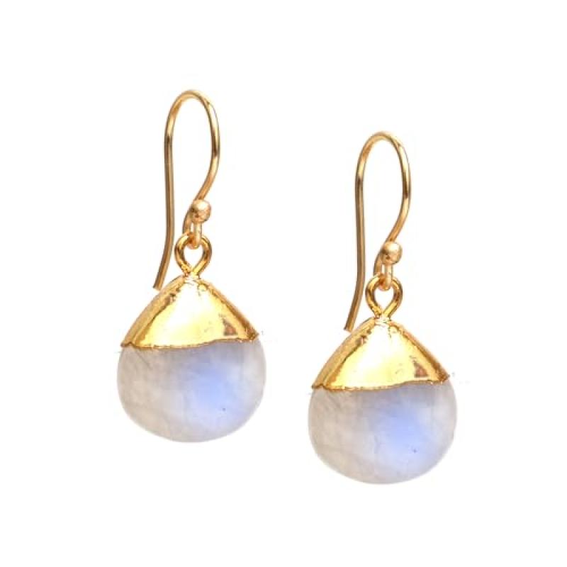 Gempires Moonstone Dangle Earrings