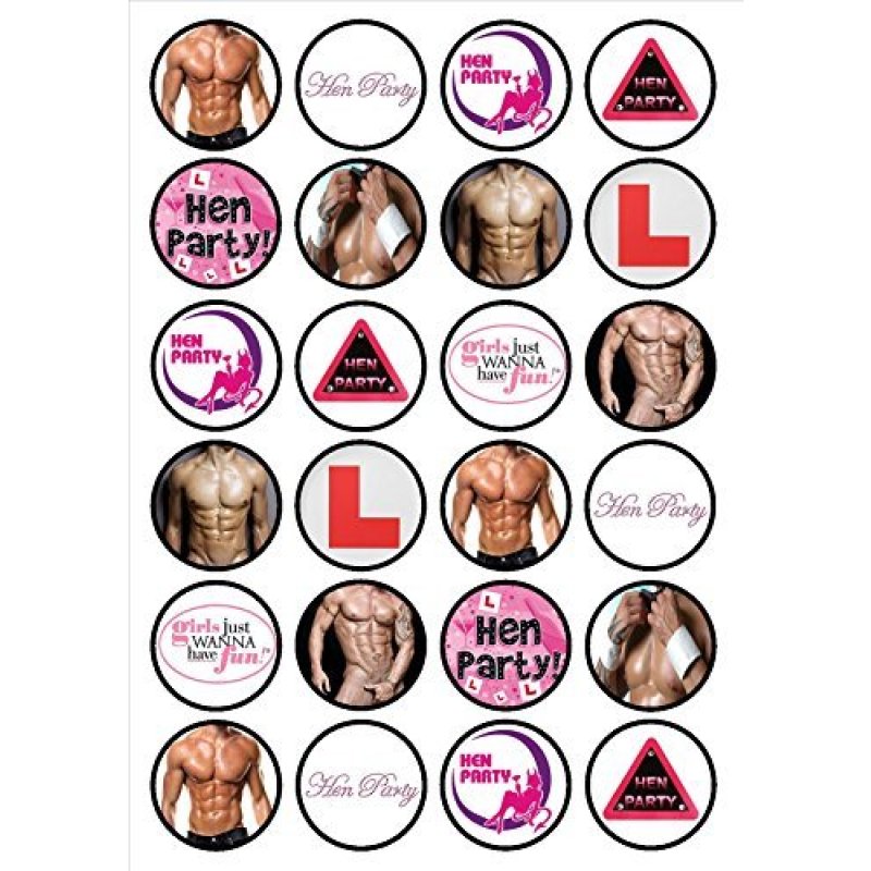 Hen Party Cupcake Toppers