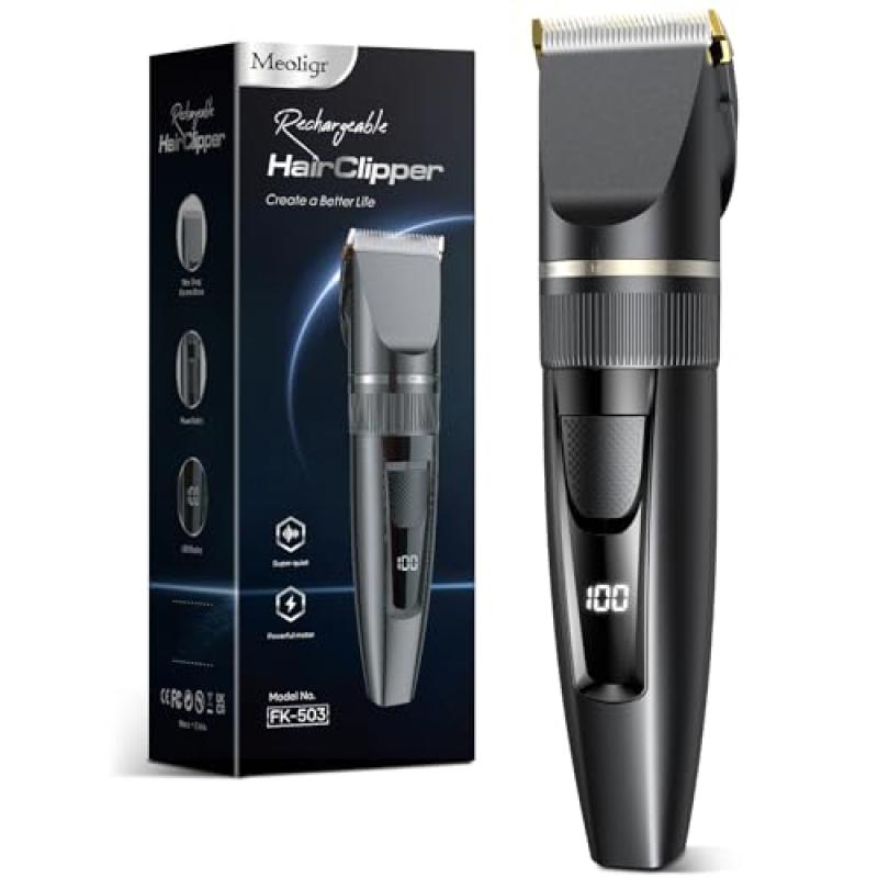Men's Hair Clippers with LCD Display