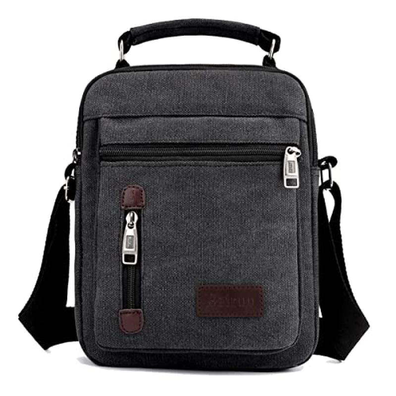 A-QMZL Men's Canvas Messenger Bag