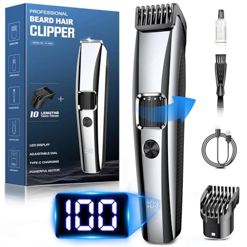 Men's Beard Trimmer with Zoom Wheel