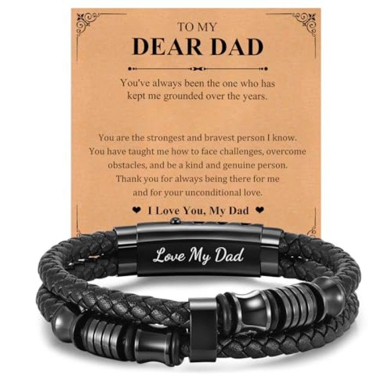 FLHEART Men's Leather Bracelet