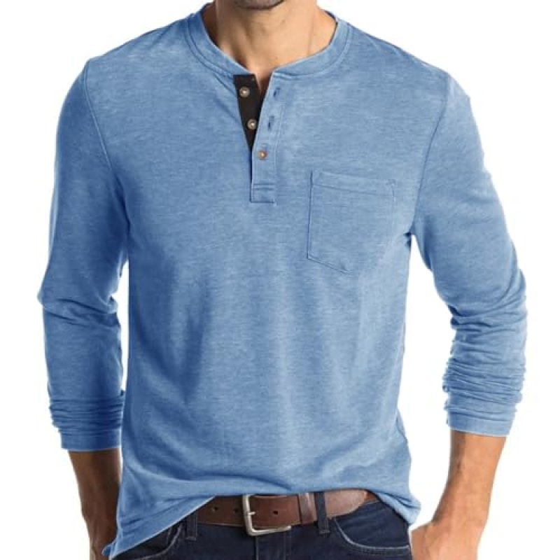 Men's Henley Polo Shirt
