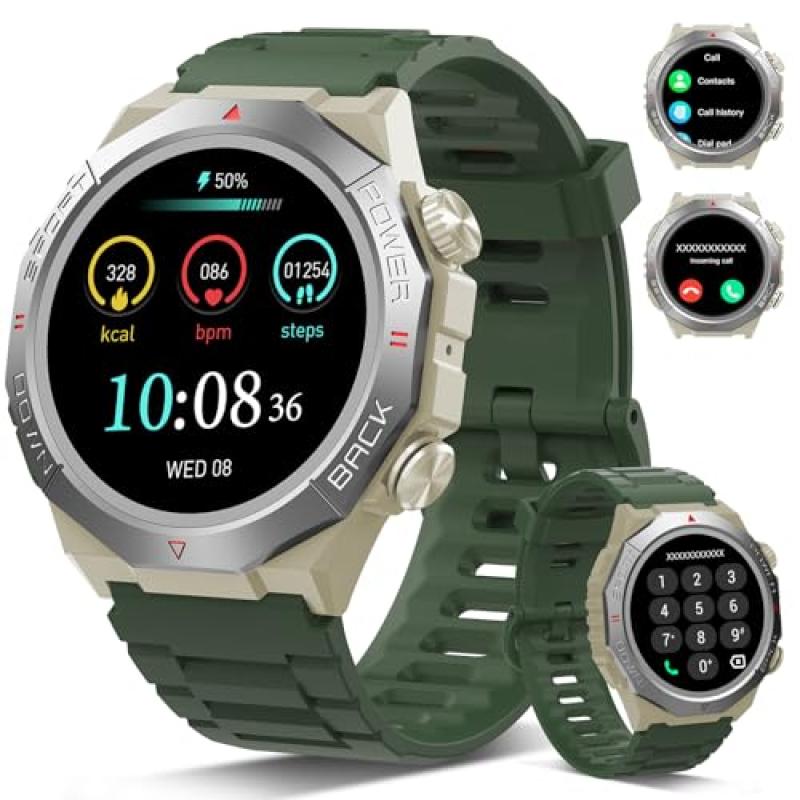Men's Military Smartwatch with Sports Modes