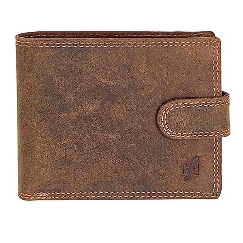 STARHIDE Men's Distressed Leather Wallet