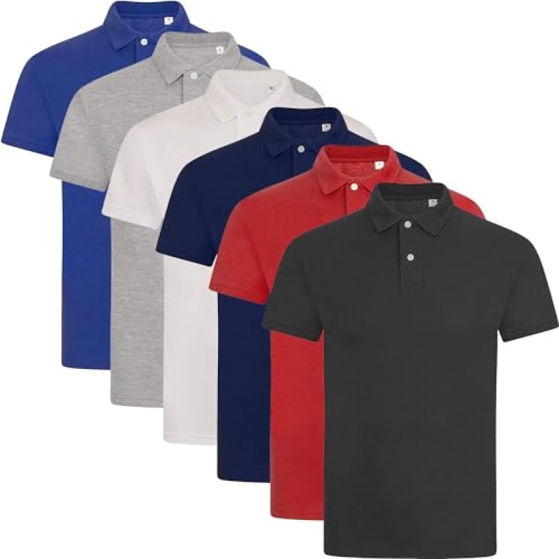 Men's Plain Pique Polo Multipack