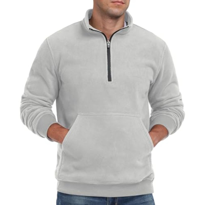 QIXING Men's Fleece Sweatshirt