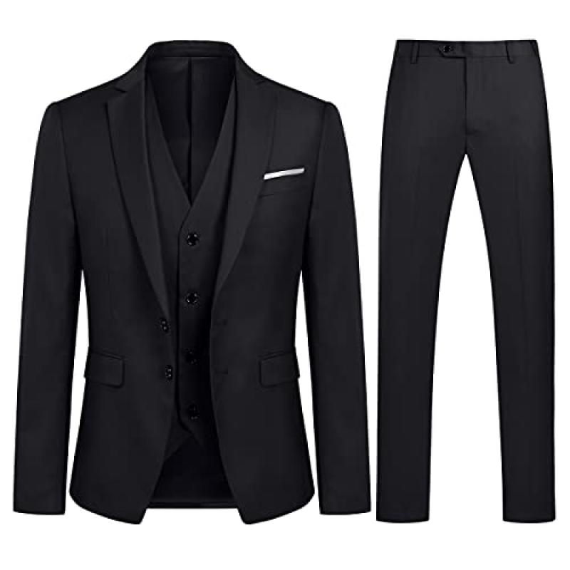 YOUTHUP Men's Slim Fit Suit