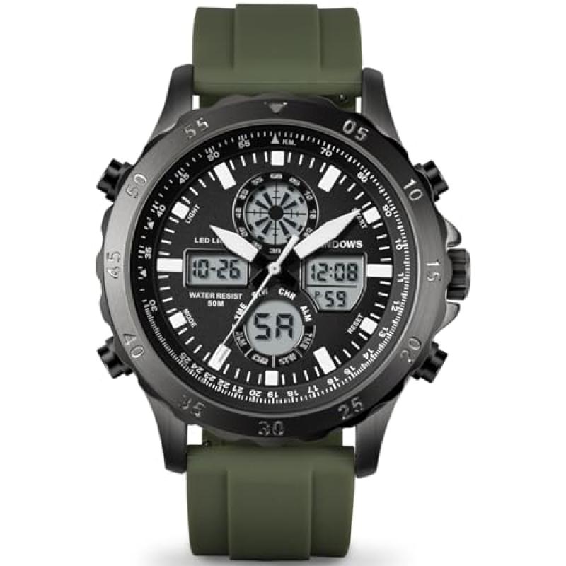 PINDOWS Men's Sports Watch