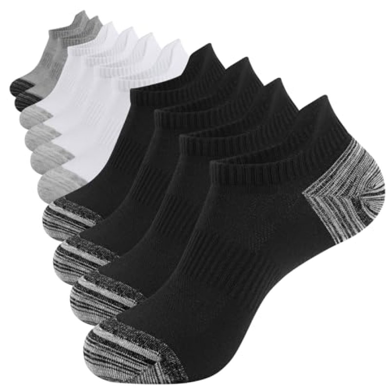 YOJOOM Men's Trainer Socks, 5 Pairs