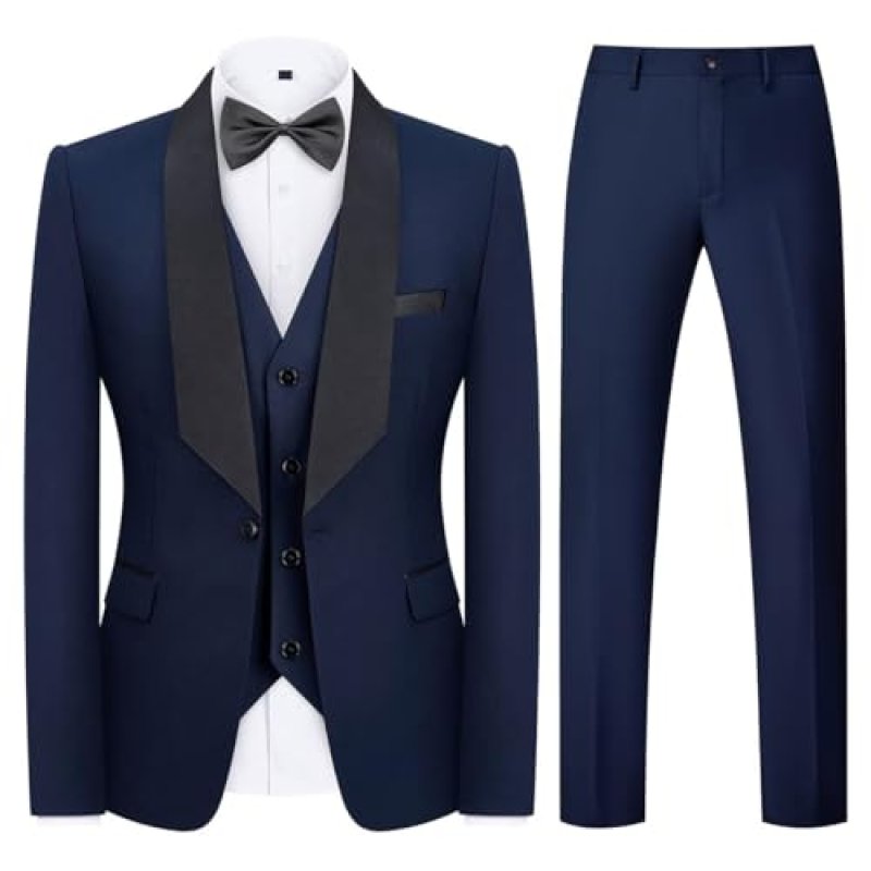 KUDMOL Men's Tuxedo Suit