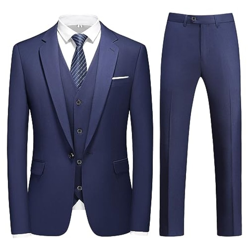KUDMOL Men's Tuxedo Suit