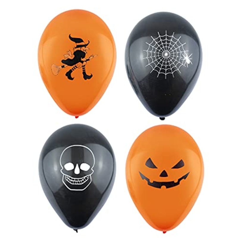 Henbrandt 12 Halloween Balloons 12pk Black and…