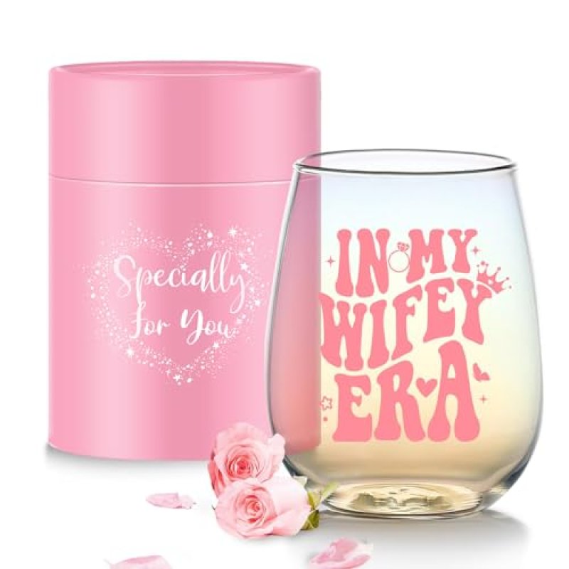 MengCat Bride to Be Gifts Stemless Wine Glass…