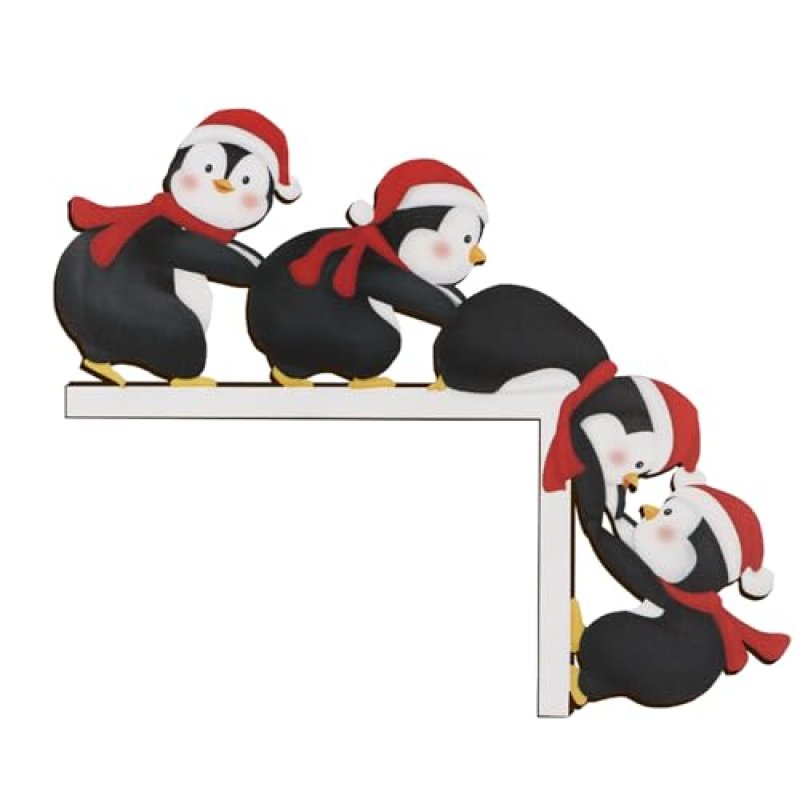 GEBETTER Penguin Door Decor