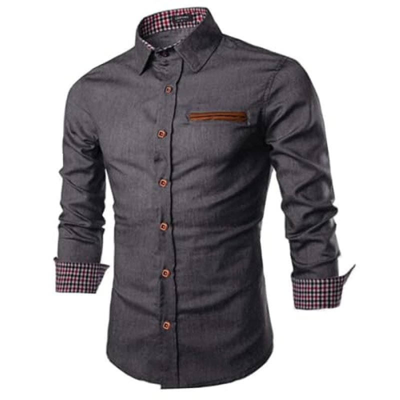 COOFANDY Denim Shirt