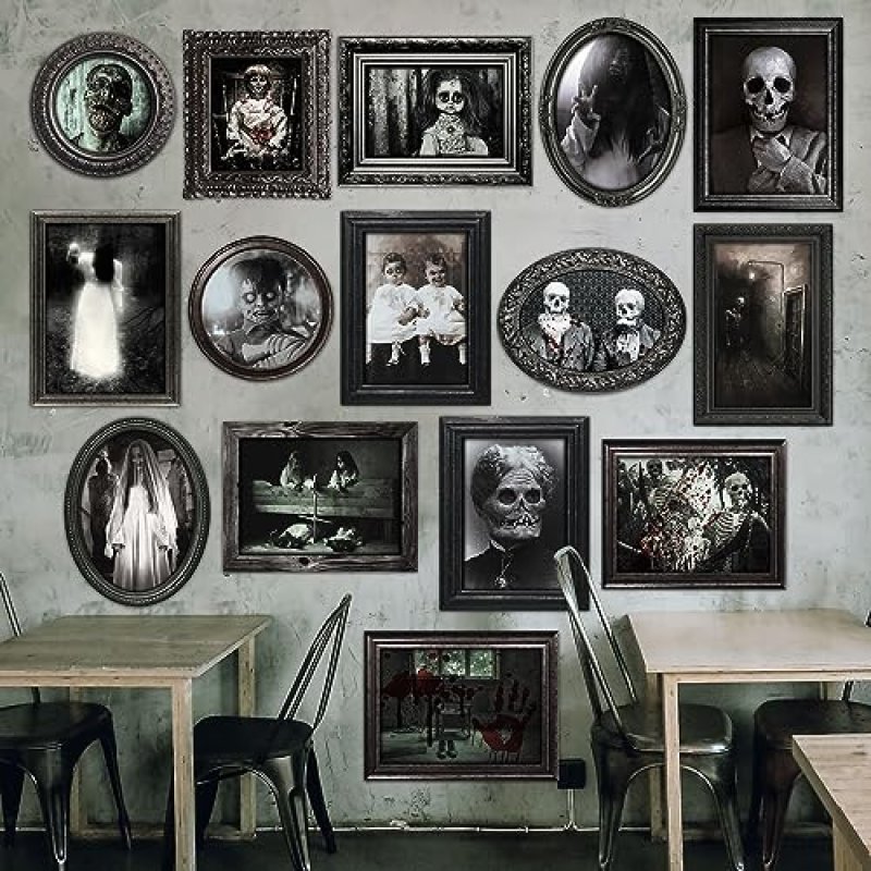 Benjia 15 Halloween Gothic Creepy Skull Photos…