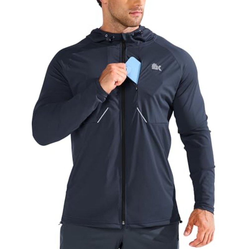 BROKIG Mens Aerolight Running Jacket, Lightweight…