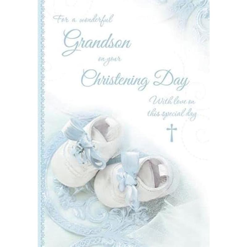 Sentiments Range Christening Day Card