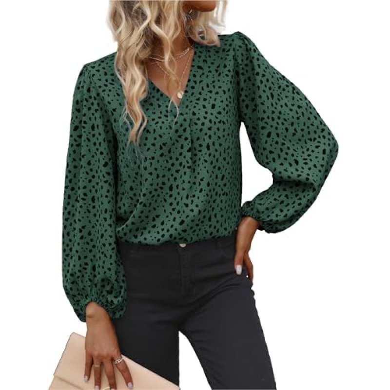 TELULYOO Leopard Print Blouse