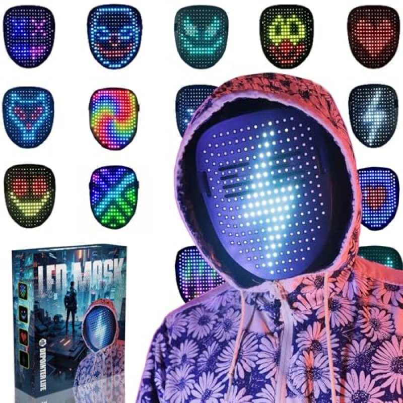 Depointer Life Led Mask with Gesture Sensing, LED…