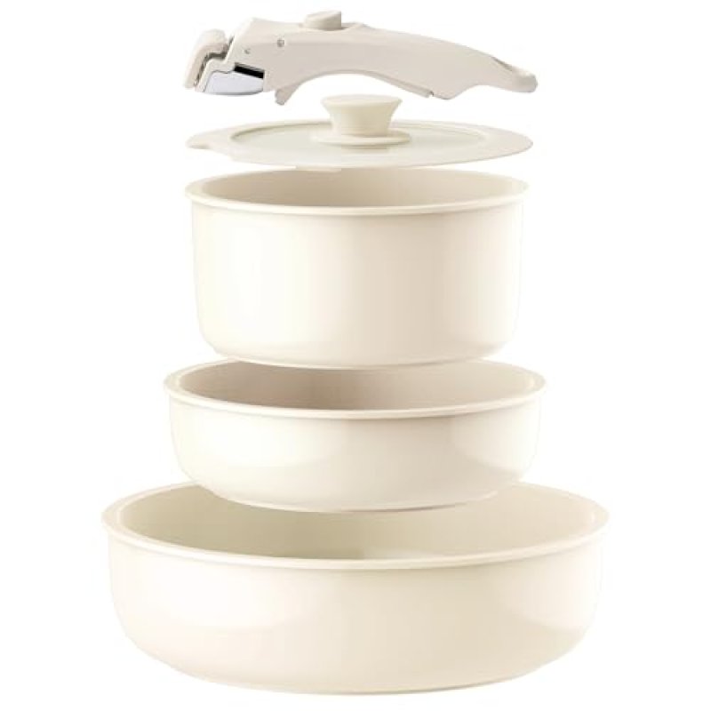 UUKRAVE Ceramic Pots and Pans Sets Non Stick,…