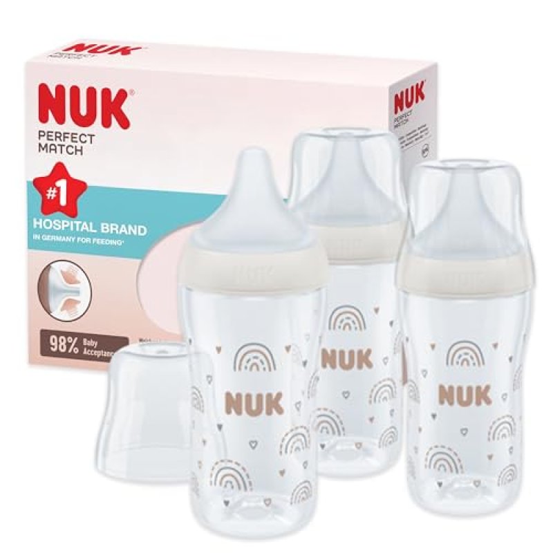 NUK Perfect Match Baby Bottles Set | 3+ Months |…