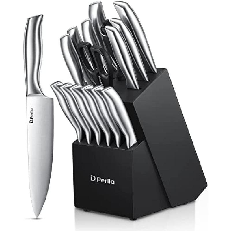 D.Perlla Knife Set with Wooden Block
