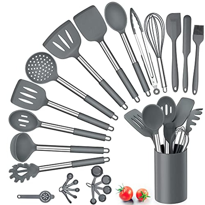 Herogo Kitchen Utensils Set, 25 Piece Silicone…