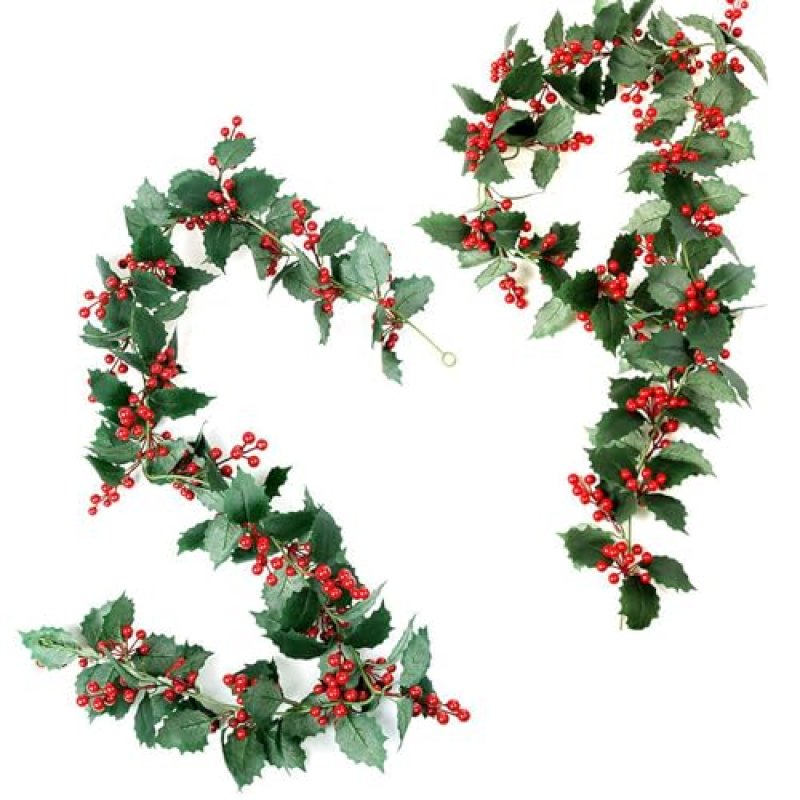 Berry Garland with Holly