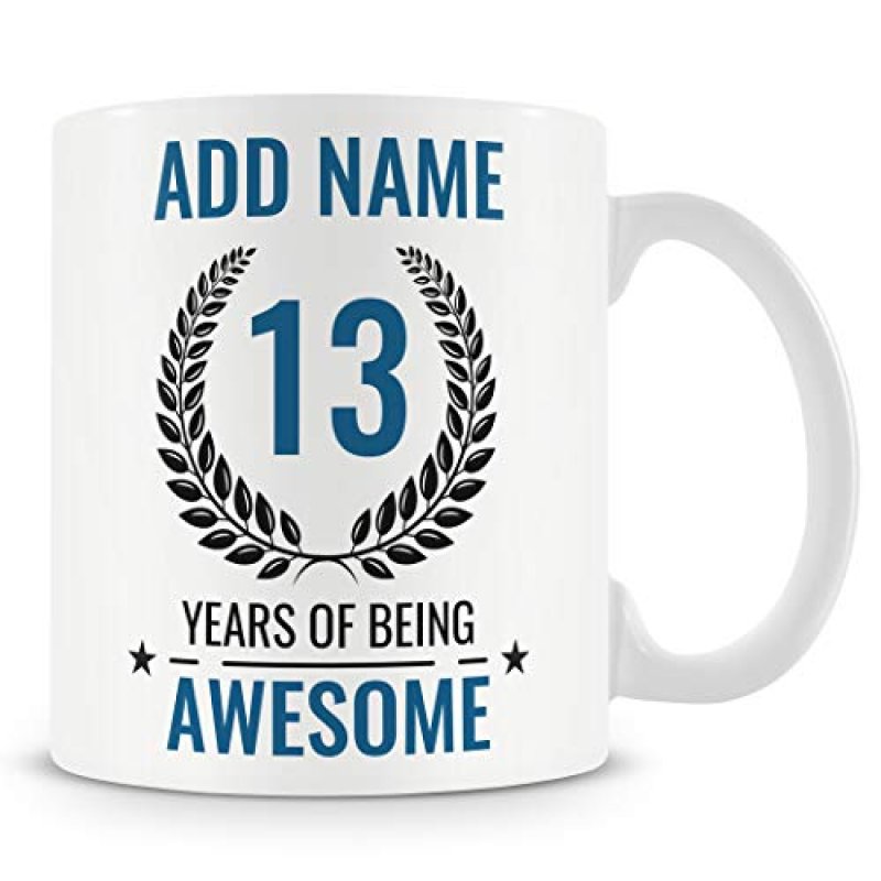 Personalised 13th Birthday Mug