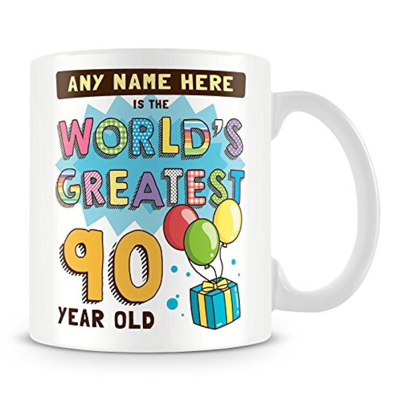 Personalised 90th Birthday Mug
