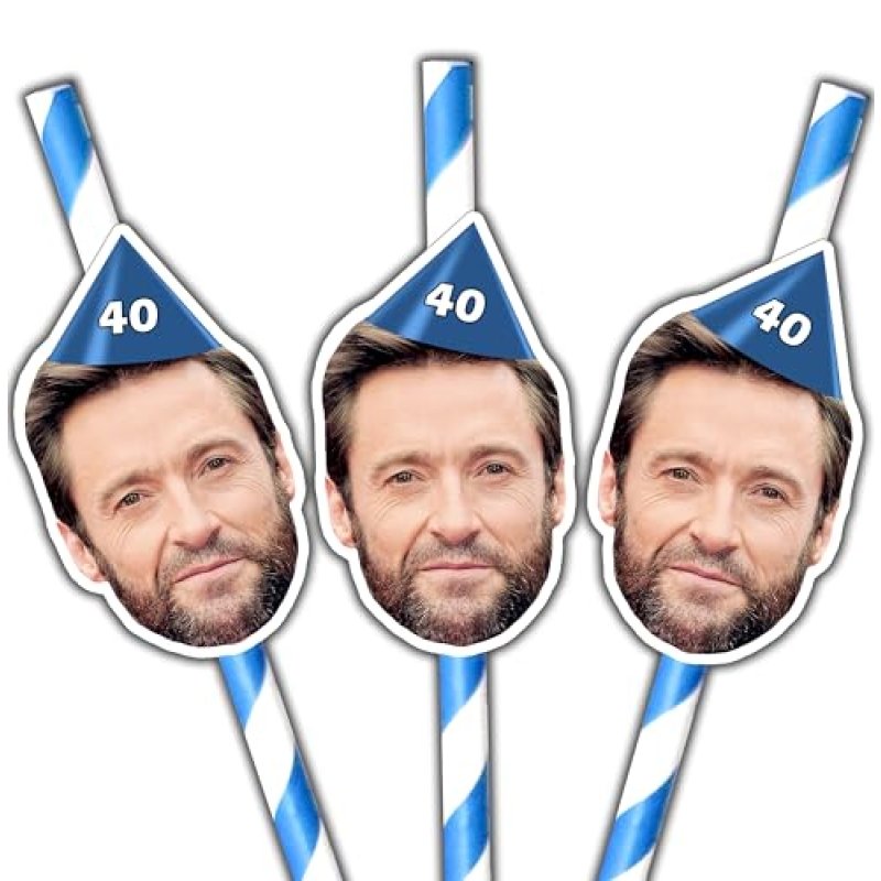 Personalised Face Photo Straws