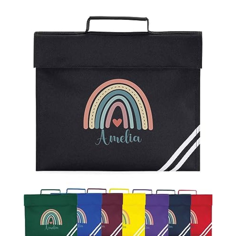 Personalised Rainbow Book Bag