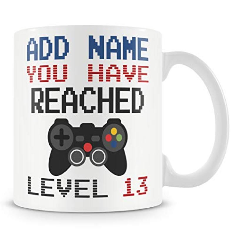Personalised Gamer Mug for 13th Birthday
