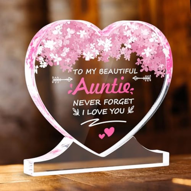 Personalised Acrylic Plaque for Auntie