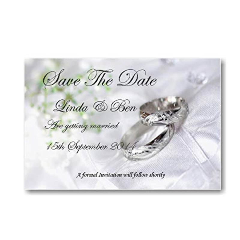 Personalised Wedding Save the Date Cards
