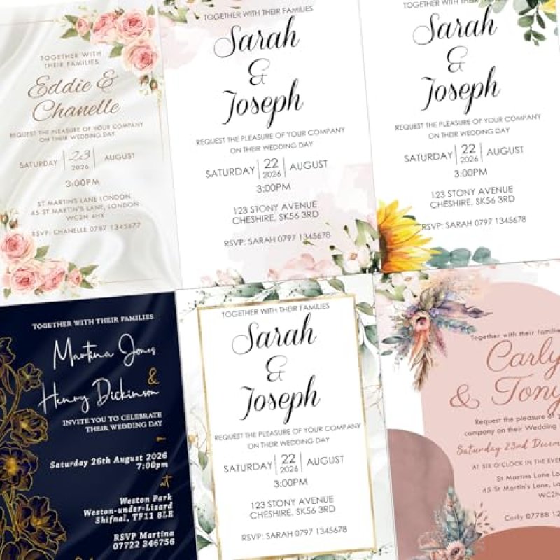 Personalised Wedding Invitations