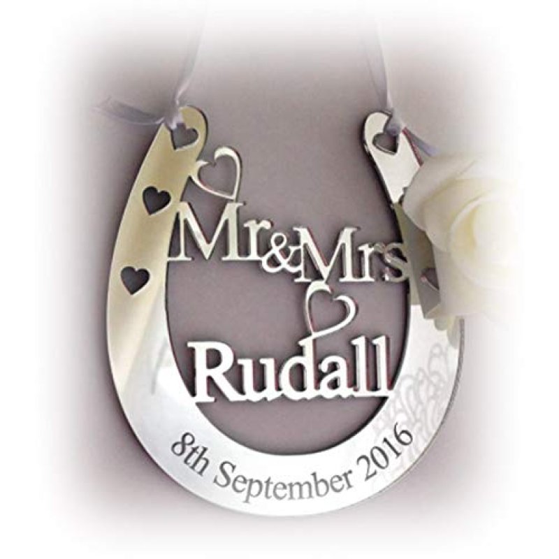 Personalised Wedding Mr & Mrs Good Luck Bridal…