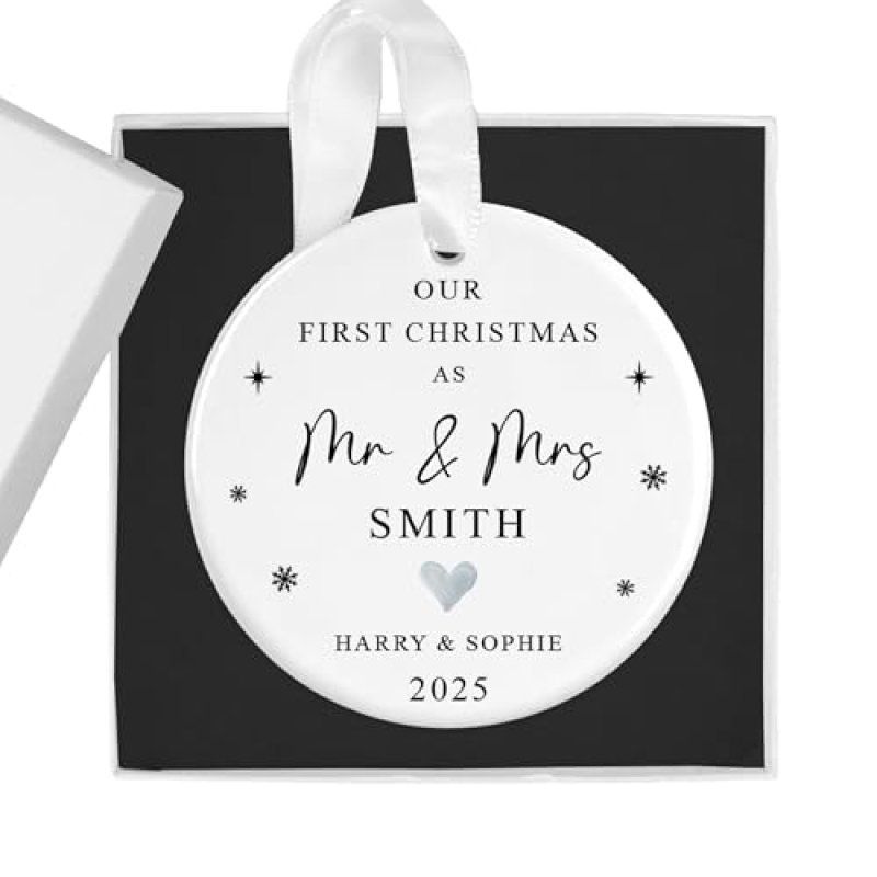 Personalised First Christmas Bauble