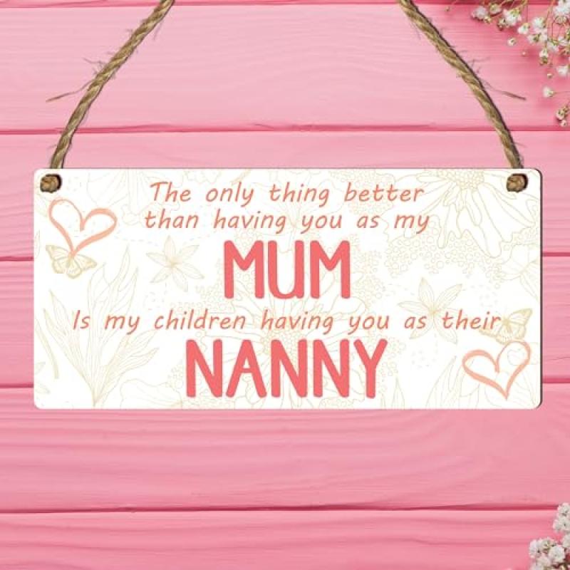 Personalised Wooden Plaque for Mum and Nanny