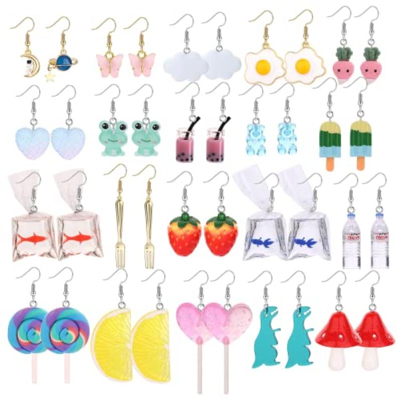 JeryWe Funny Earrings Set