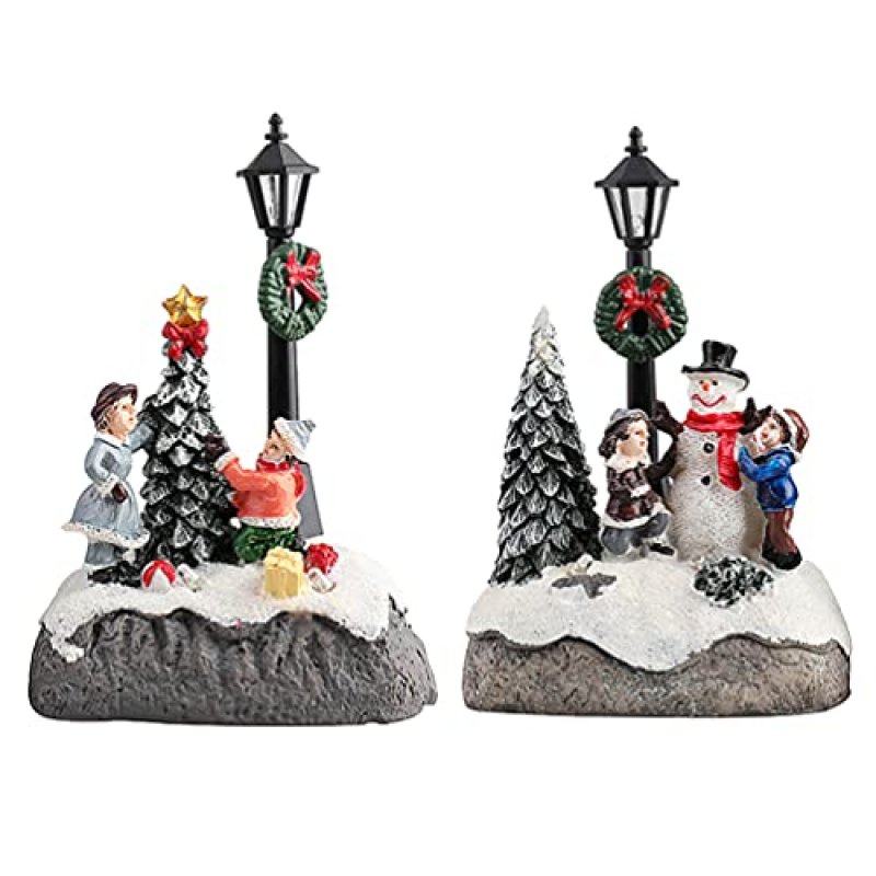 Resin Christmas Village Houses