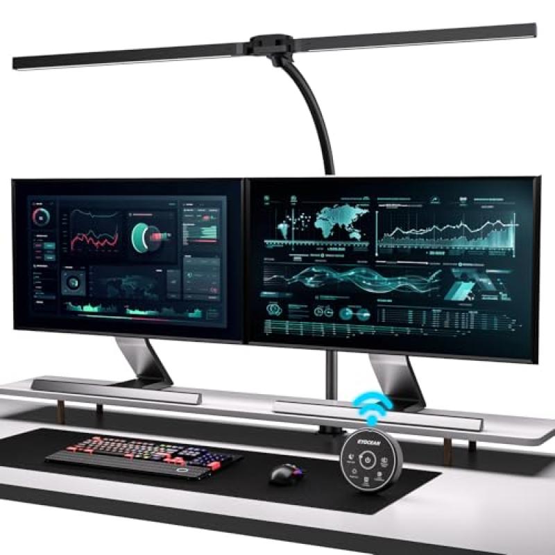 EYOCEAN LED Desk Lamp with Clamp